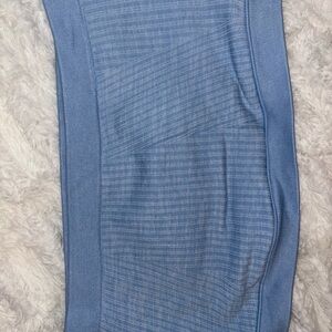 Light Blue Ribbed bandeau